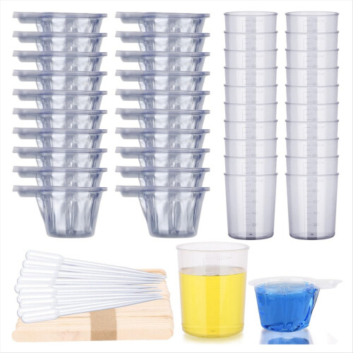 Epoxy Resin Tool Kit, 10 Pack 15ml Droppers 100ML
