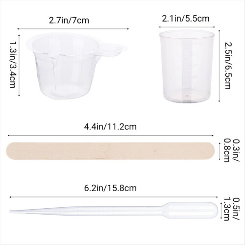 Epoxy Resin Tool Kit, 10 Pack 15ml Droppers 100ML 2