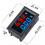 2PCS 0.28Inch Digital Volt Amp Voltmeter Ammeter with 50A 75MV Shunt 6