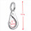 2Pcs Stainless Steel 316 Rigid Loaded Fixed Eye Spring Clip Snap Hook 6