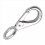 2Pcs Stainless Steel 316 Rigid Loaded Fixed Eye Spring Clip Snap Hook 4