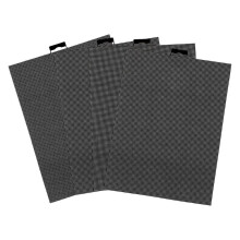 4pcs Plastic Mesh Canvas 14 CT Black Sheets