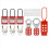 Lockout Tagout Kit - Tag and Locks, Nylon Tie, Storage Bag, Padlock 3