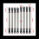 8Pcs Pull Rod Wheelbase for 1/10 SCX10 90027 D90 MST 5