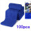 100Pcs Microfiber Towel Home Kitchen Wash Cloth Blue 8