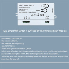 Tuya WiFi DIY Timer 1CH 7-32V USB 5V 2.4G for Home IFTT