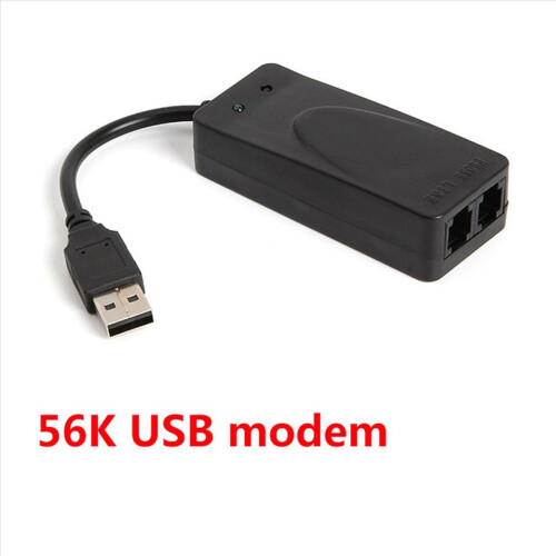 USB Fax Modem Dual Port USB2.0 56K V.92 V.90 External Driver 2