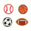 12Pcs Ball Sticker Patches Iron On DIY Accessory Applique 7