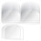80PCS Plastic Transparent Soft Scraper Cake Cream Scraping Plate 1