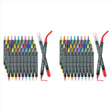 For Adults Kids Metallic Classic Colors Double Tip Maker Pen