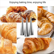 20 Pcs Stainless Steel Cone Tubular Shaped Mold for Cannoli