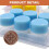 150 Pack Wax Melt Clamshells Molds (Round) 4