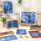 100 Piece Teal Paper Sun Printable Kit 6