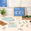100 Piece Teal Paper Sun Printable Kit 7