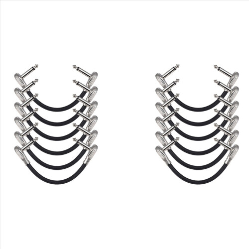6-Pack 12Inch Guitar Patch Cables, Acoustic Instrument Cables
