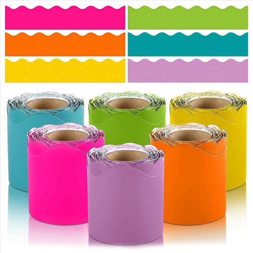 6 Rolls 198Ft Bulletin Board Borders for Classroom Decor, Home Decor 2