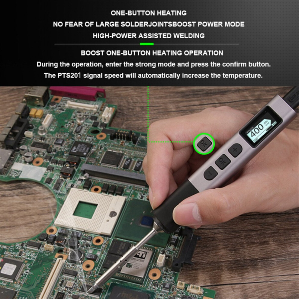 Pts201 Pd 100W Smart Soldering Iron Portable Solder Station Ku 4853743587019