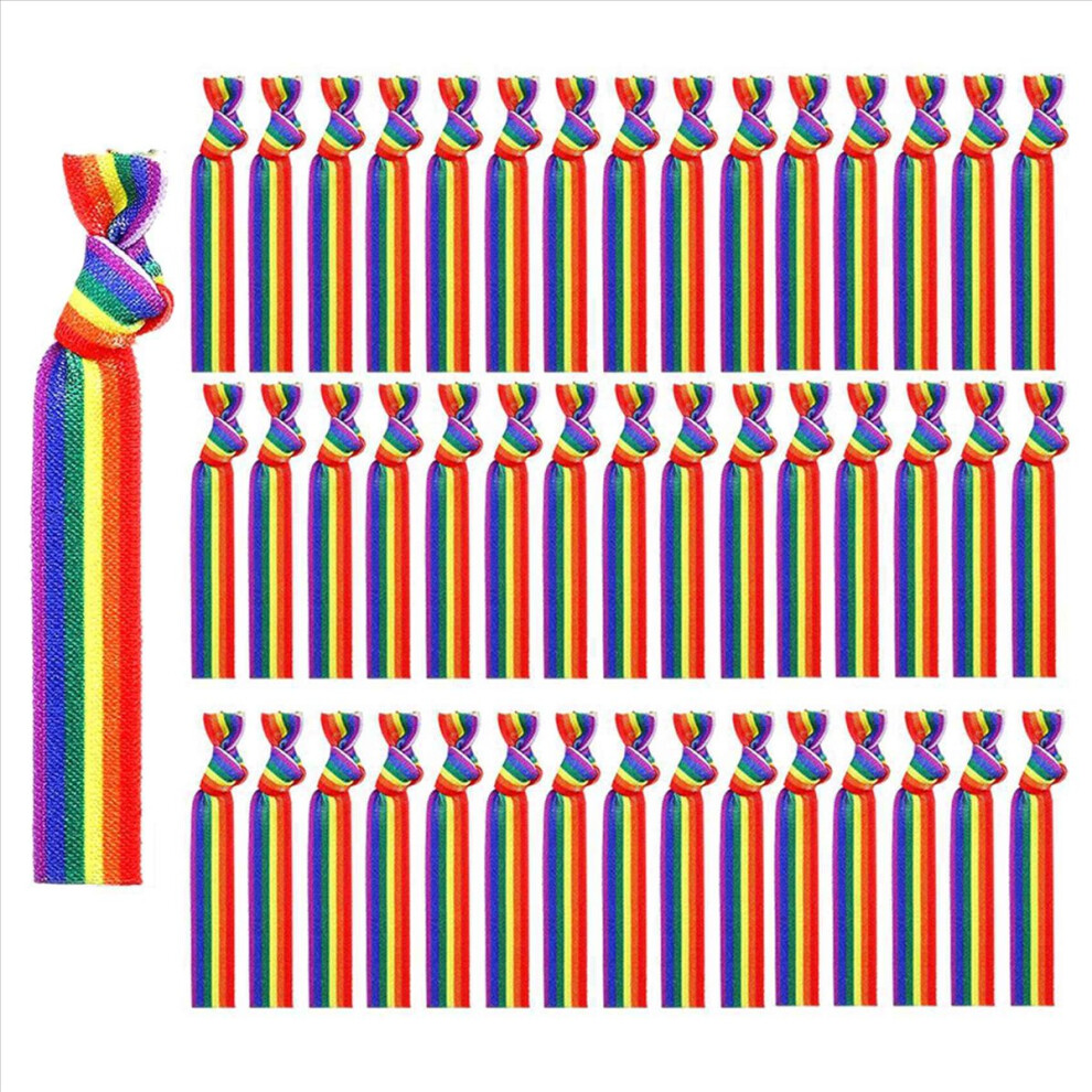 Rainbow Bandana Gay Pride Handkerchief Wristband Wrist Band 4853743547563