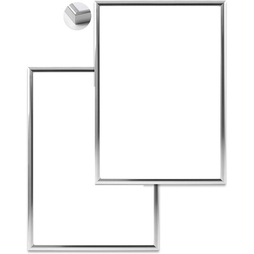 4 Picture Frames, A4 Silver with s, 21X30 CM 2
