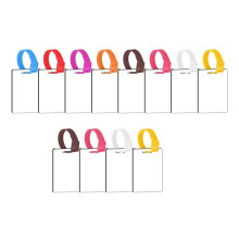12Pcs Sublimation Blank Luggage Tags with Straps Lanyard MDF