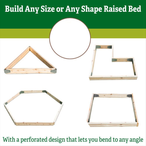 Adjustable Raised Bed Corners - Set of 4 DIY Garden Bend 2