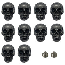 Skull Stud DIY Rivet Conchos for Crafts Making Ancient Silver