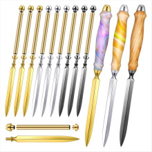 9 pcs Letter Openers Woodturn Project Kit, DIY Envelope Slicer Paper