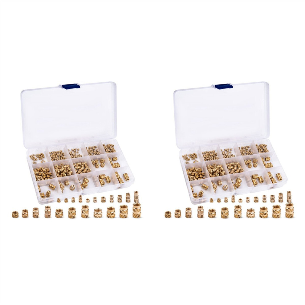 340Pcs M2 M2.5 M3 M 4 5 M6 Metric Knurled Nuts Assortment Set 4853743540298