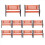 10Pcs Model Train HO N O Scale 1:75 Bench Chair 1