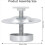 4Pc Ant Proof Hive Feet Stainless Steel Beehive Base Ant-Proof Device 5