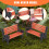 10Pcs Model Train HO N O Scale 1:75 Bench Chair 6