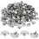 250Pcs 16mm Round Dome Studs 2