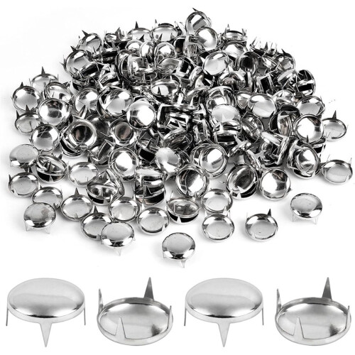 250Pcs 16mm Round Dome Studs 1