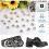 250Pcs 16mm Round Dome Studs 3