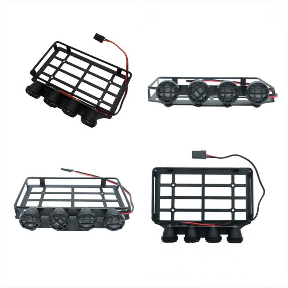 Remote Control Crawler Luggage Carriers Roof Rack Round Lamp Light 4853097738594