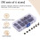 90 Sets Chicago Screws Assorted Kit, 6 Sizes for DIY Leather Craft B 8