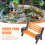 10Pcs Model Train HO N O Scale 1:150 Bench Chair 5