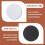 35Pcs Round Sublimation Blank Coasters Cup Mat 8