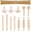 12Pcs Clay and Dough Tools Play Accessories Includes Rollers Hammer 6