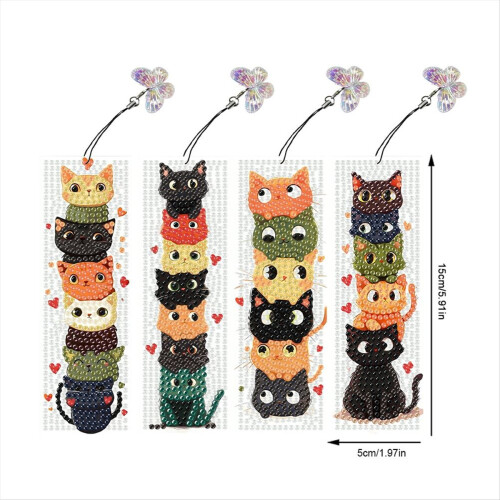 4Pcs Special Shape Animal Bookmarks 2