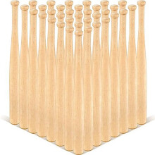 36 Pieces Baseball Bat 7 Inch Unfinished Small for Painting Keychain