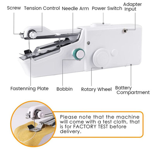 Portable Handheld Sewing Machine Practical Tool,US Plug 2