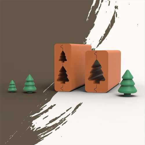 Christmas Tree Roller Clay Tools,Christmas Mold Making Tool 2