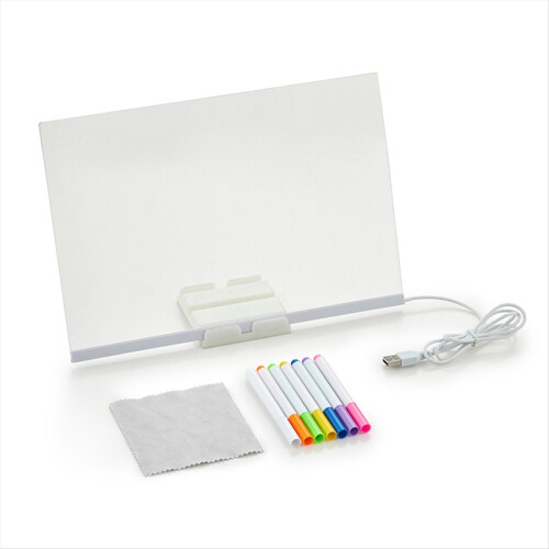 Message Board Rewritable DIY Children'S Glowing Drawing 20x20cm
