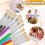 Paint Brushes for Kids, 22 Pcs Round and Flat Brush Set 4