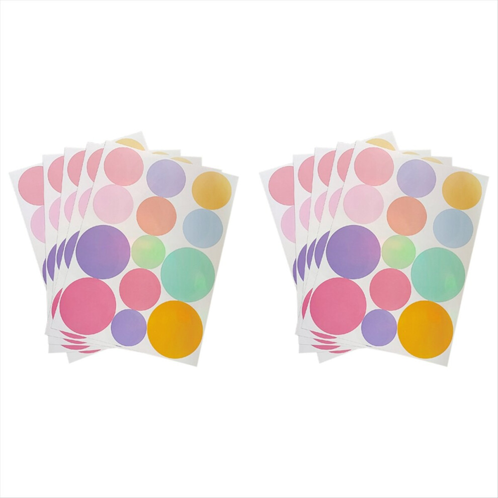 130Pcs Polka Dot Stickers Children Room Kindergarten Decorate Gift Jojomino