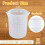 Silicone Cups for Melting Chocolate,4PCS Measuring 3