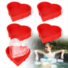 4 Pack Silicone Ice Block Mold 6lbs for Cold Plunge Tubs Baths
