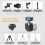 For Mini Ball Head Panoramic Tripod + Cold Shoe Mount Adapter 4