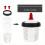 Disposable Paint Mixing Cup System 50Pack Cups with Lids 4